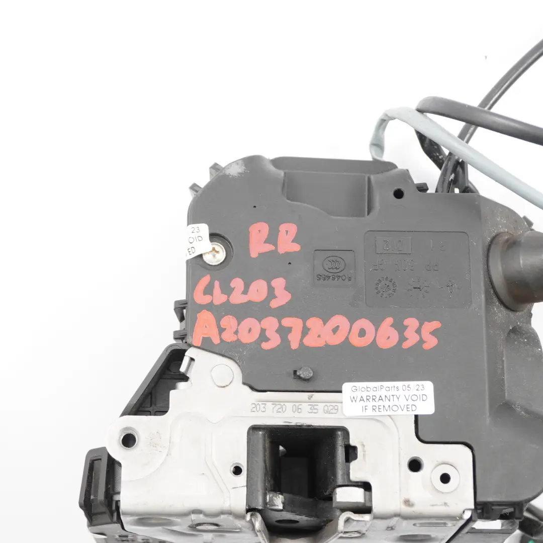 Door Lock Front Right O/S Latch Catch Actuator to Mercedes CLC CL203 with Part number A2037200635 Mercedes CLC CL203 Door Lock Front Right O/S Latch Catch Actuator - SKU rhd-A2037200635 - Part number A2037200635
