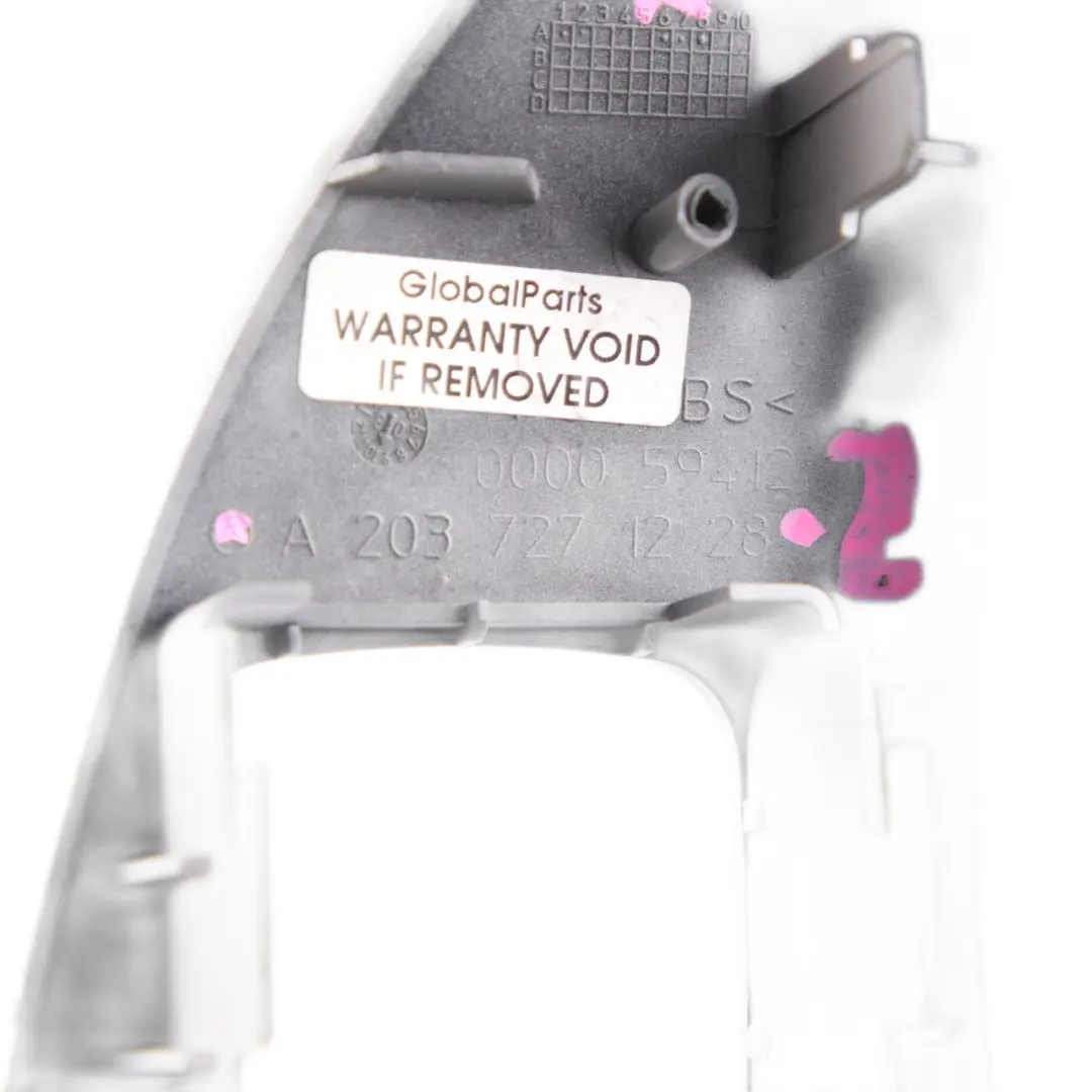 Window Switch Right O/S Electric Regulator Grey to Mercedes CL203 Cover with Part number A2037271228 Mercedes CL203 Cover Window Switch Right O/S Electric Regulator Grey - SKU rhd-A2037271228-2 - Part number A2037271228