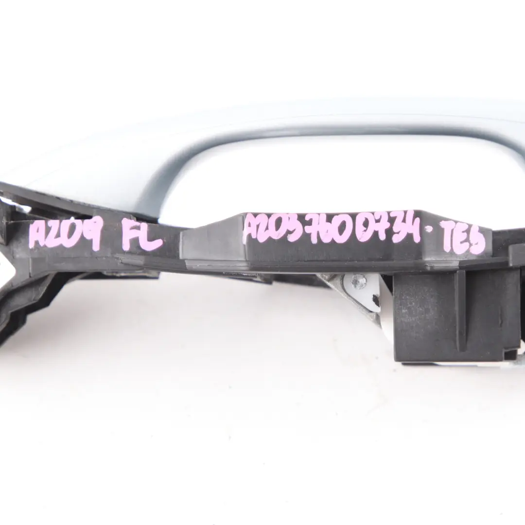 Door Handle Grab Front Left N/S Tellurium Silver Metallic - 762 to Mercedes W209 with Part number A2037600734 Mercedes W209 Door Handle Grab Front Left N/S Tellurium Silver Metallic - 762 - SKU rhd-A2037600734-TES - Part number A2037600734
