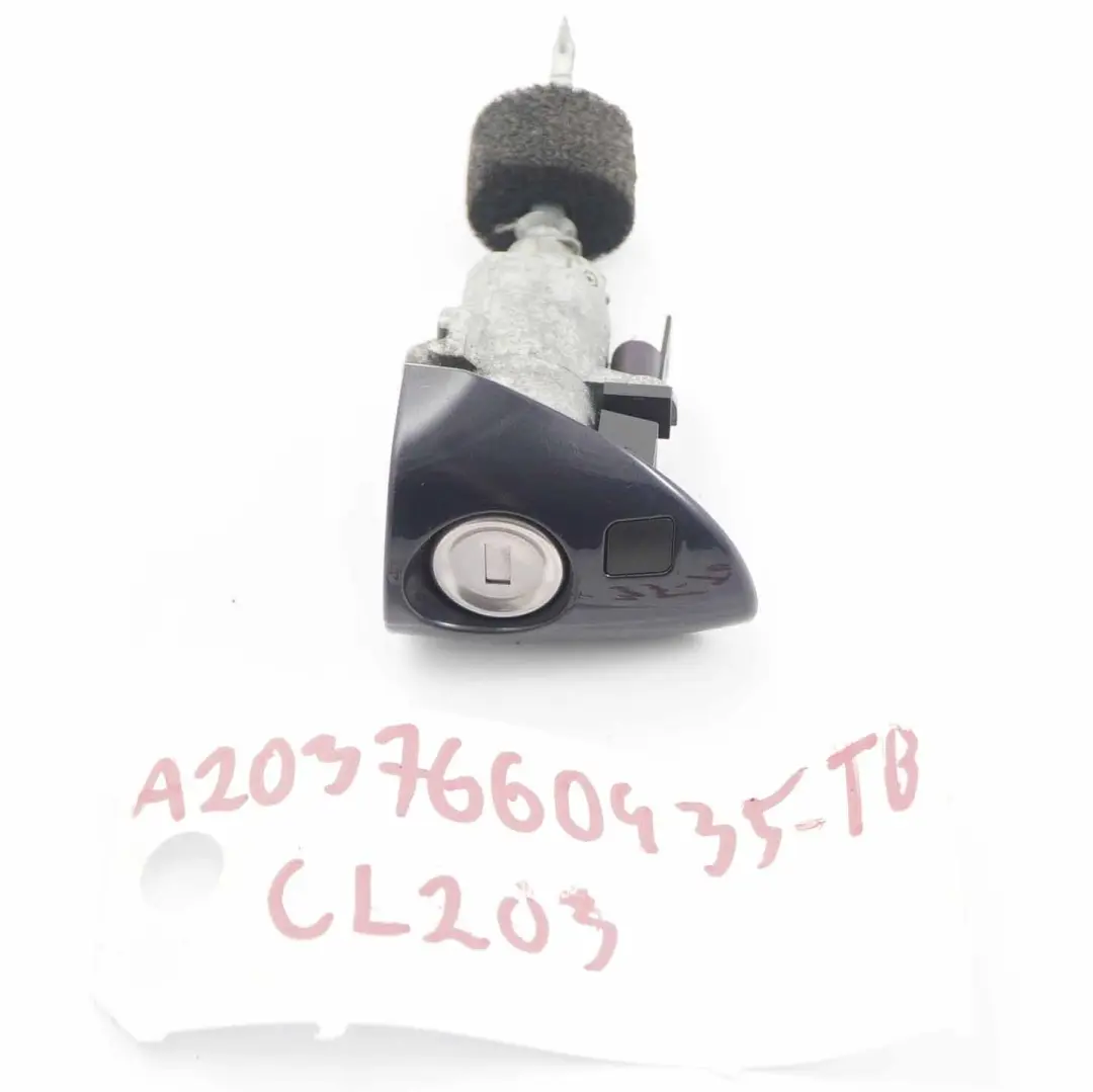 Door Handle Lock Cylinder Cover Front Right O/S Tanzanite Blue 359 to Mercedes W203 with Part number A2037660435 Mercedes W203 Door Handle Lock Cylinder Cover Front Right O/S Tanzanite Blue 359 - SKU rhd-A2037660435-TB - Part number A2037660435