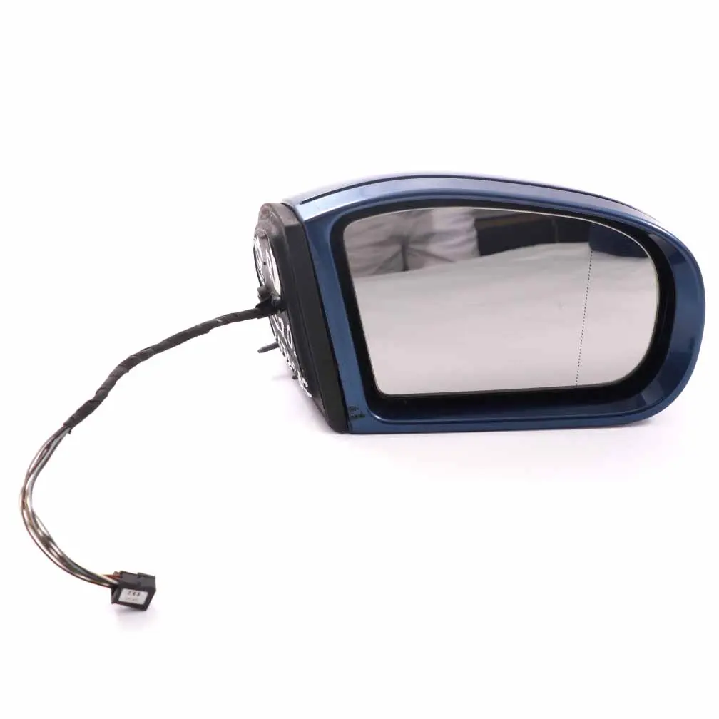 Mercedes W203 Wing Mirror Power Fold Door Right O/S Outside Jaspisblau Blue 345 - SKU rhd-A2038106476-JAS - Part number A2038106476