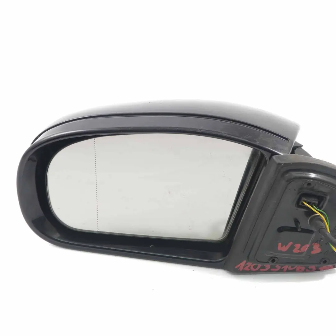 Mercedes W203 Wing Mirror Power Fold Door Left N/S Diamond Black Metallic - 768 - SKU rhd-A2038106576-DSCH - Part number A2038106576