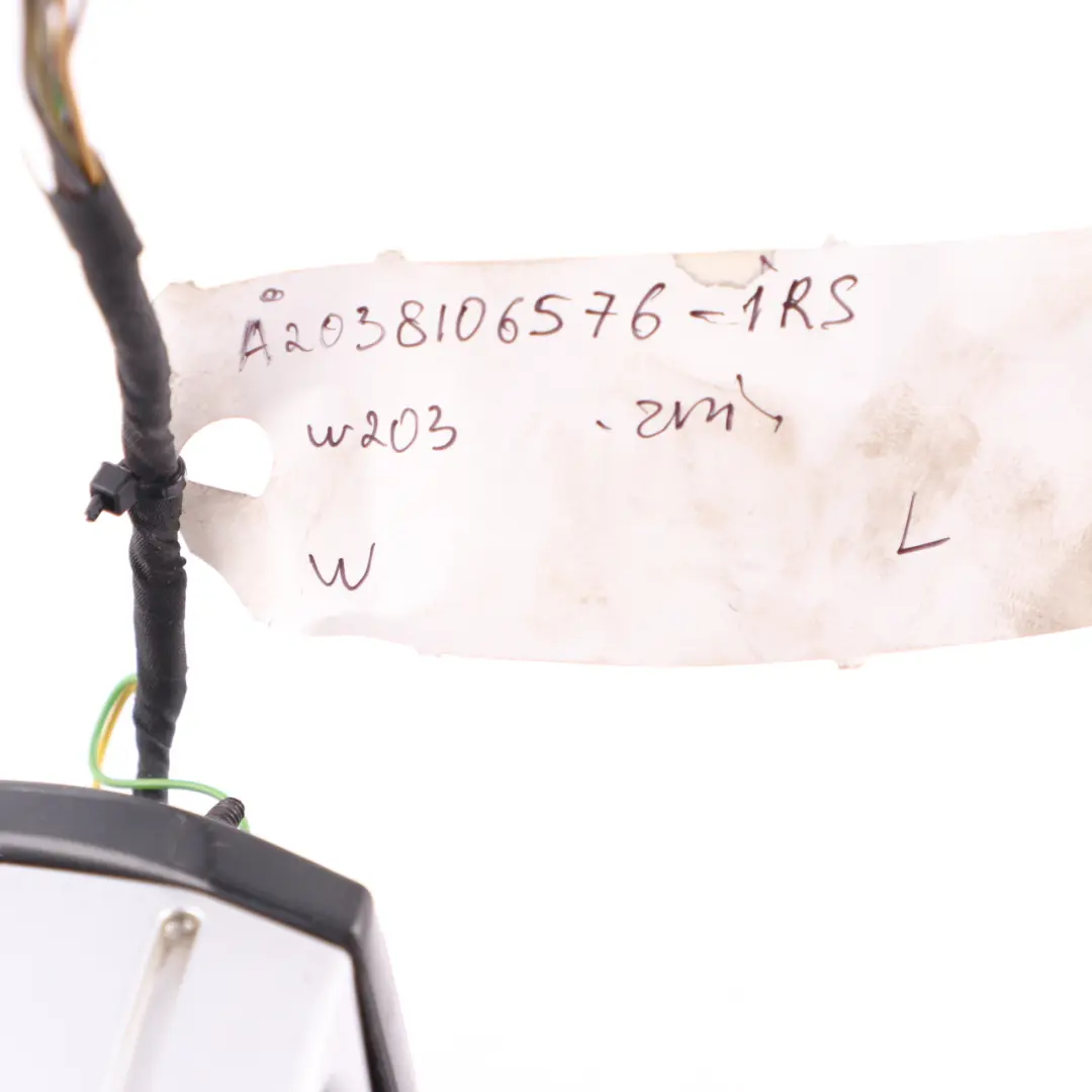 Wing Mirror Power Fold Door Left N/S Iridium Silver Metallic 775 to Mercedes W203 with Part number A2038106576 Mercedes W203 Wing Mirror Power Fold Door Left N/S Iridium Silver Metallic 775 - SKU rhd-A2038106576-IRS - Part number A2038106576