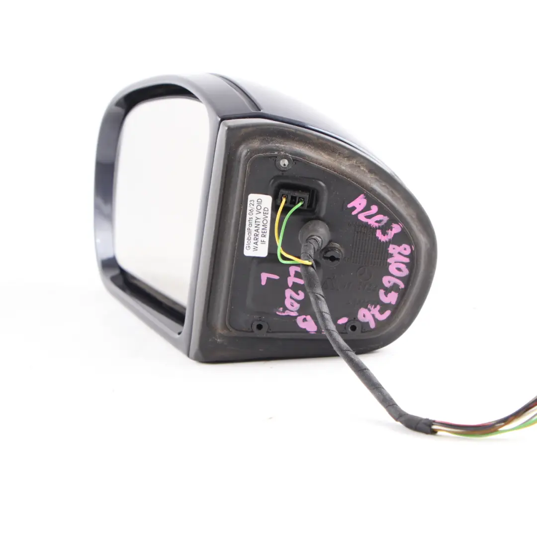 Wing Mirror Power Fold Door Left N/S Outside Tanzanite Blue - 359 to Mercedes W203 with Part number A2038106576 Mercedes W203 Wing Mirror Power Fold Door Left N/S Outside Tanzanite Blue - 359 - SKU rhd-A2038106576-TB - Part number A2038106576