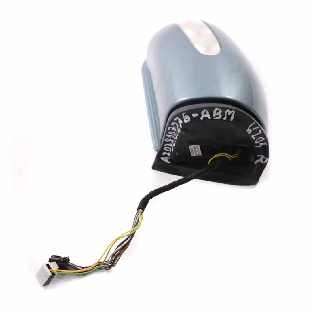 Mercedes W203 Wing Mirror Power Fold Door Right O/S Aragonite Blue - 941 - SKU rhd-A2038107276-ABM - Part number A2038107276