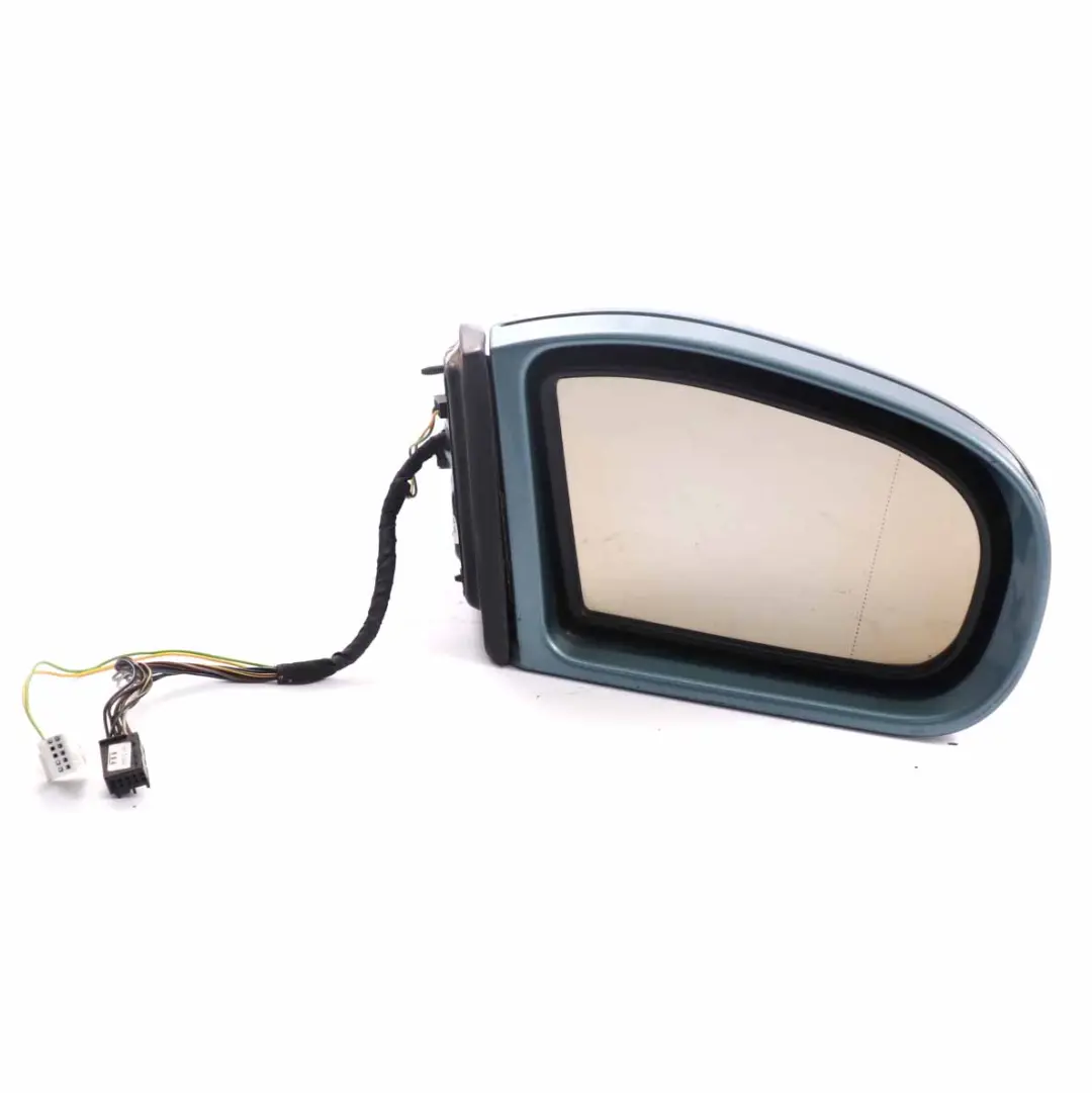 Wing Mirror Power Fold Door Right O/S Aragonite Blue - 941 to Mercedes W203 with Part number A2038107276 Mercedes W203 Wing Mirror Power Fold Door Right O/S Aragonite Blue - 941 - SKU rhd-A2038107276-ABM - Part number A2038107276