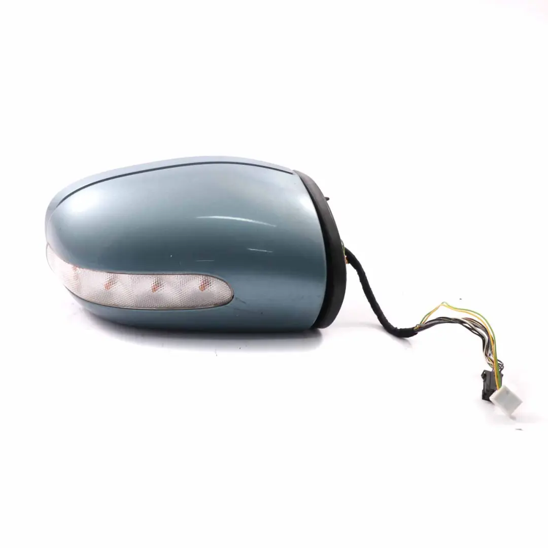 Wing Mirror Power Fold Door Right O/S Aragonite Blue - 941 to Mercedes W203 with Part number A2038107276 Mercedes W203 Wing Mirror Power Fold Door Right O/S Aragonite Blue - 941 - SKU rhd-A2038107276-ABM - Part number A2038107276