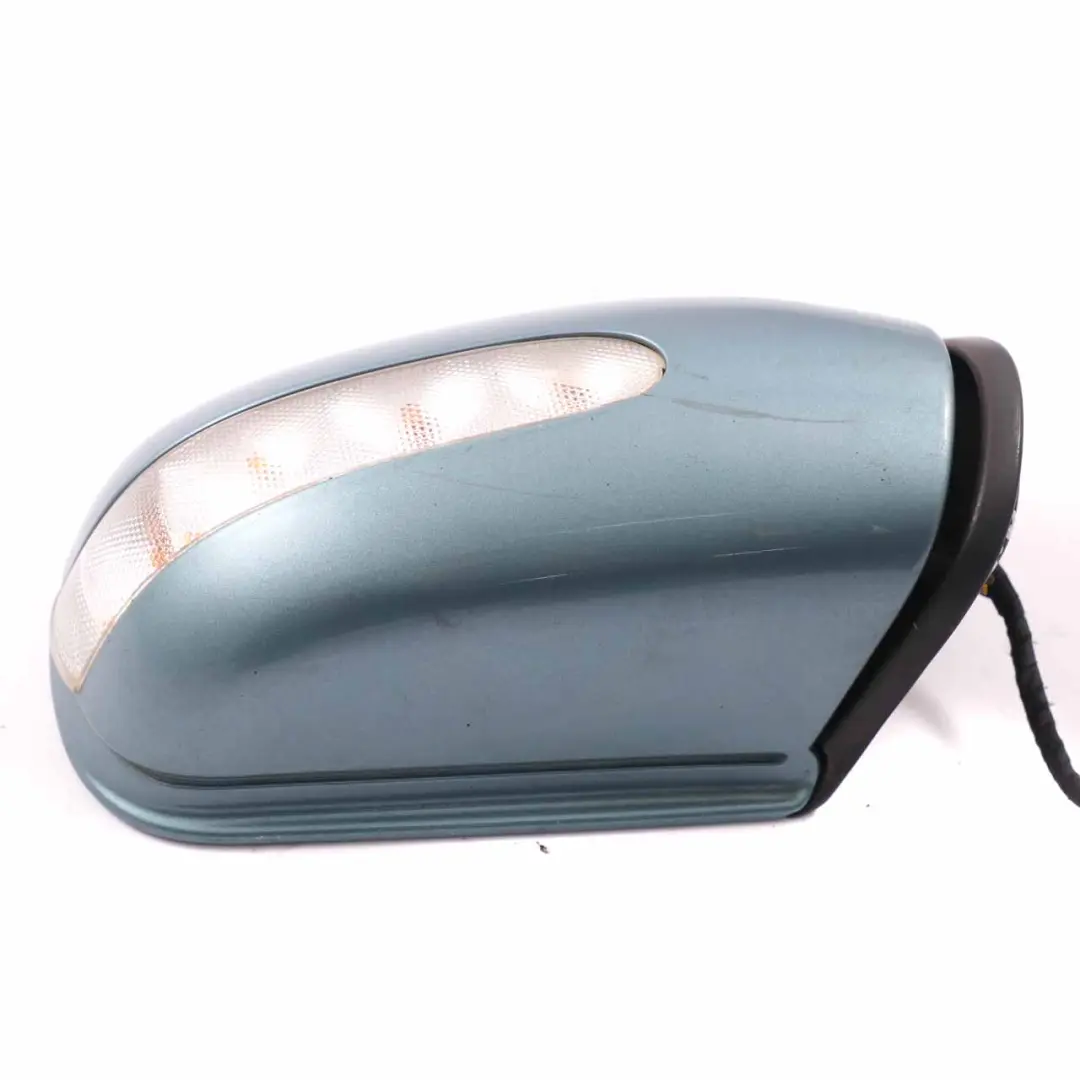 Wing Mirror Power Fold Door Right O/S Aragonite Blue - 941 to Mercedes W203 with Part number A2038107276 Mercedes W203 Wing Mirror Power Fold Door Right O/S Aragonite Blue - 941 - SKU rhd-A2038107276-ABM - Part number A2038107276