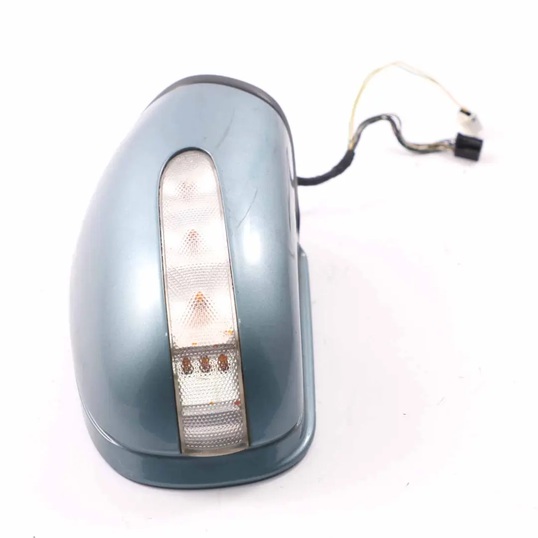 Wing Mirror Power Fold Door Right O/S Aragonite Blue - 941 to Mercedes W203 with Part number A2038107276 Mercedes W203 Wing Mirror Power Fold Door Right O/S Aragonite Blue - 941 - SKU rhd-A2038107276-ABM - Part number A2038107276