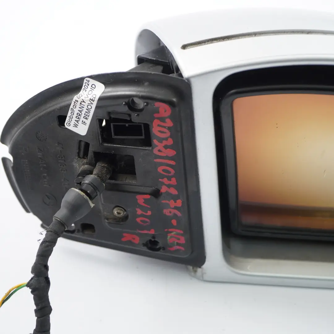 Wing Mirror Door Right O/S Auto Dip Power Fold Iridium Silver 775 to Mercedes W203 with Part number A2038107276 Mercedes W203 Wing Mirror Door Right O/S Auto Dip Power Fold Iridium Silver 775 - SKU rhd-A2038107276-IRS - Part number A2038107276