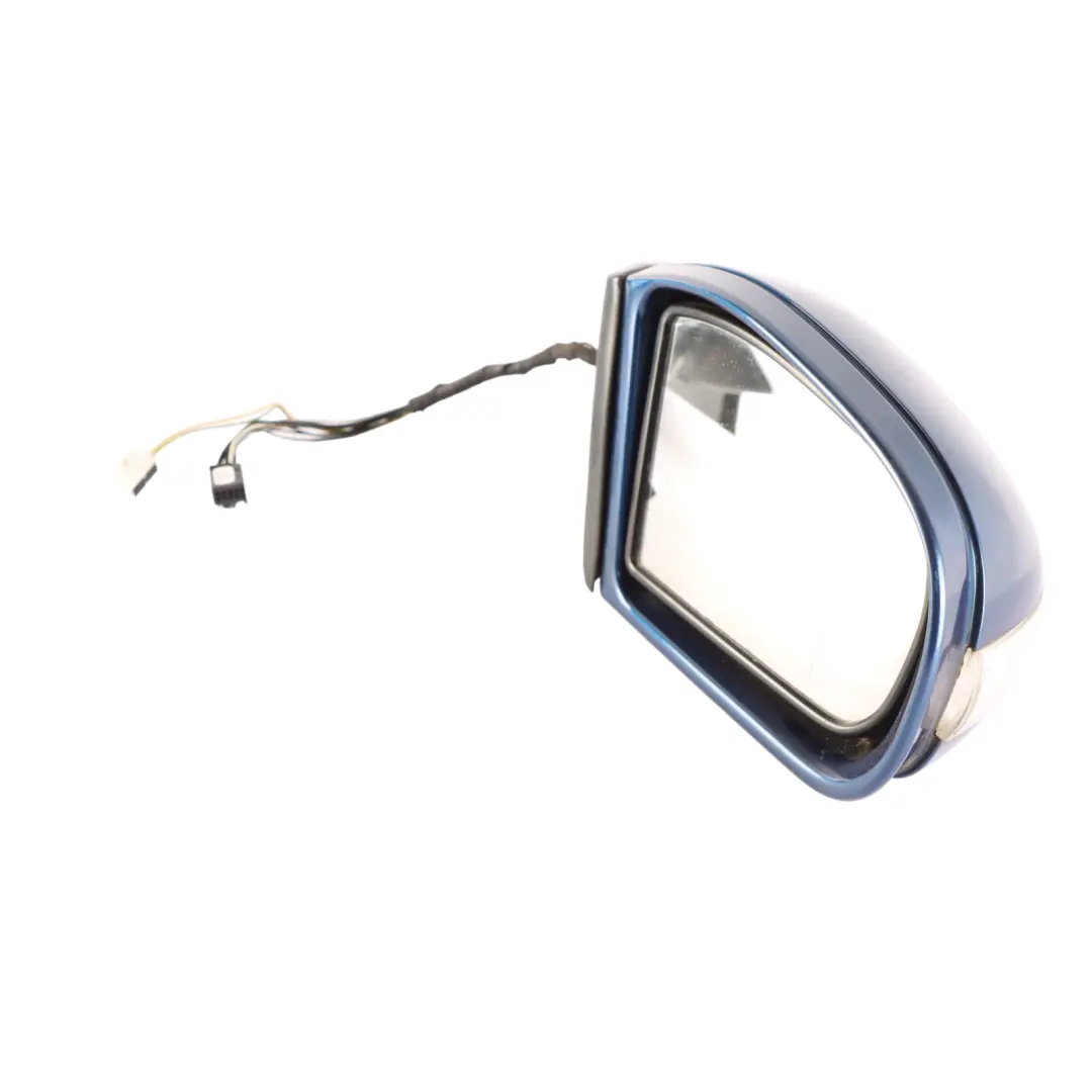 Mercedes W203 Wing Mirror Door Right O/S Auto Dip Power Fold Jaspis Blue - 345 - SKU rhd-A2038107276-JAS - Part number A2038107276