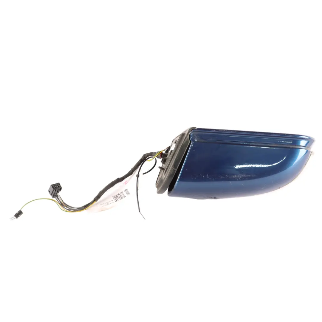 Mercedes W203 Wing Mirror Door Right O/S Auto Dip Power Fold Jaspis Blue - 345 - SKU rhd-A2038107276-JAS - Part number A2038107276