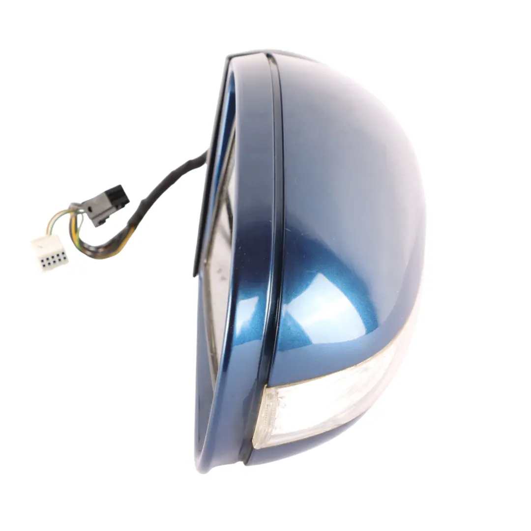Mercedes W203 Wing Mirror Door Right O/S Auto Dip Power Fold Jaspis Blue - 345 - SKU rhd-A2038107276-JAS - Part number A2038107276