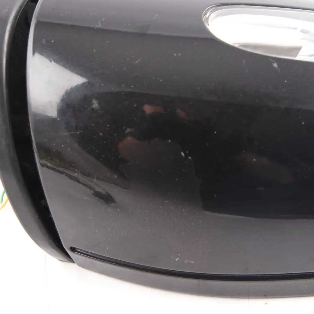 Mercedes W203 Wing Mirror Door Right O/S Auto Dip Power Fold Obsidian Black 197 - SKU rhd-A2038107276-OB1 - Part number A2038107276