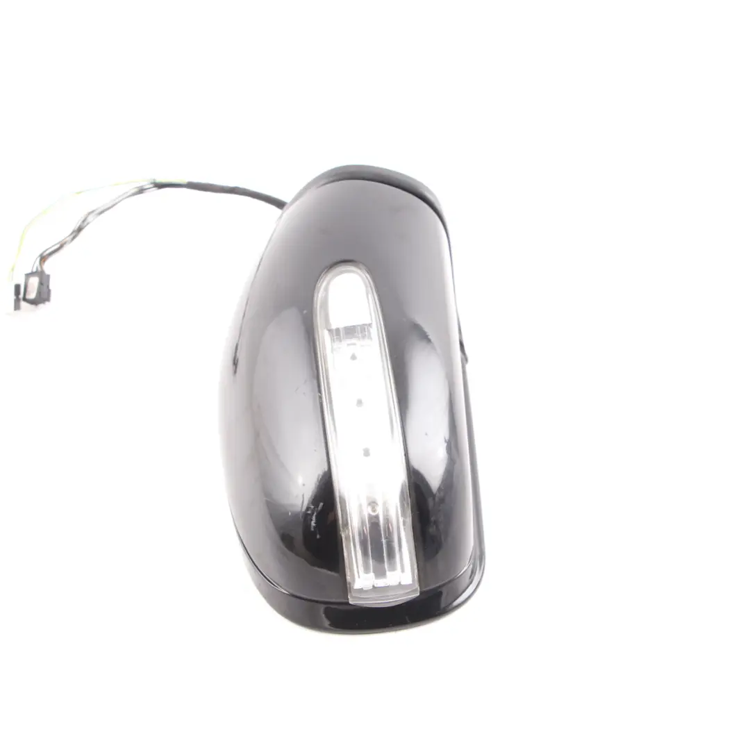Mercedes W203 Wing Mirror Door Right O/S Auto Dip Power Fold Obsidian Black 197 - SKU rhd-A2038107276-OB1 - Part number A2038107276
