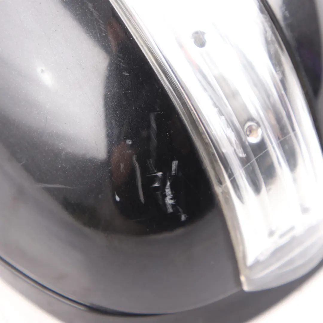 Mercedes W203 Wing Mirror Door Right O/S Auto Dip Power Fold Obsidian Black 197 - SKU rhd-A2038107276-OB1 - Part number A2038107276