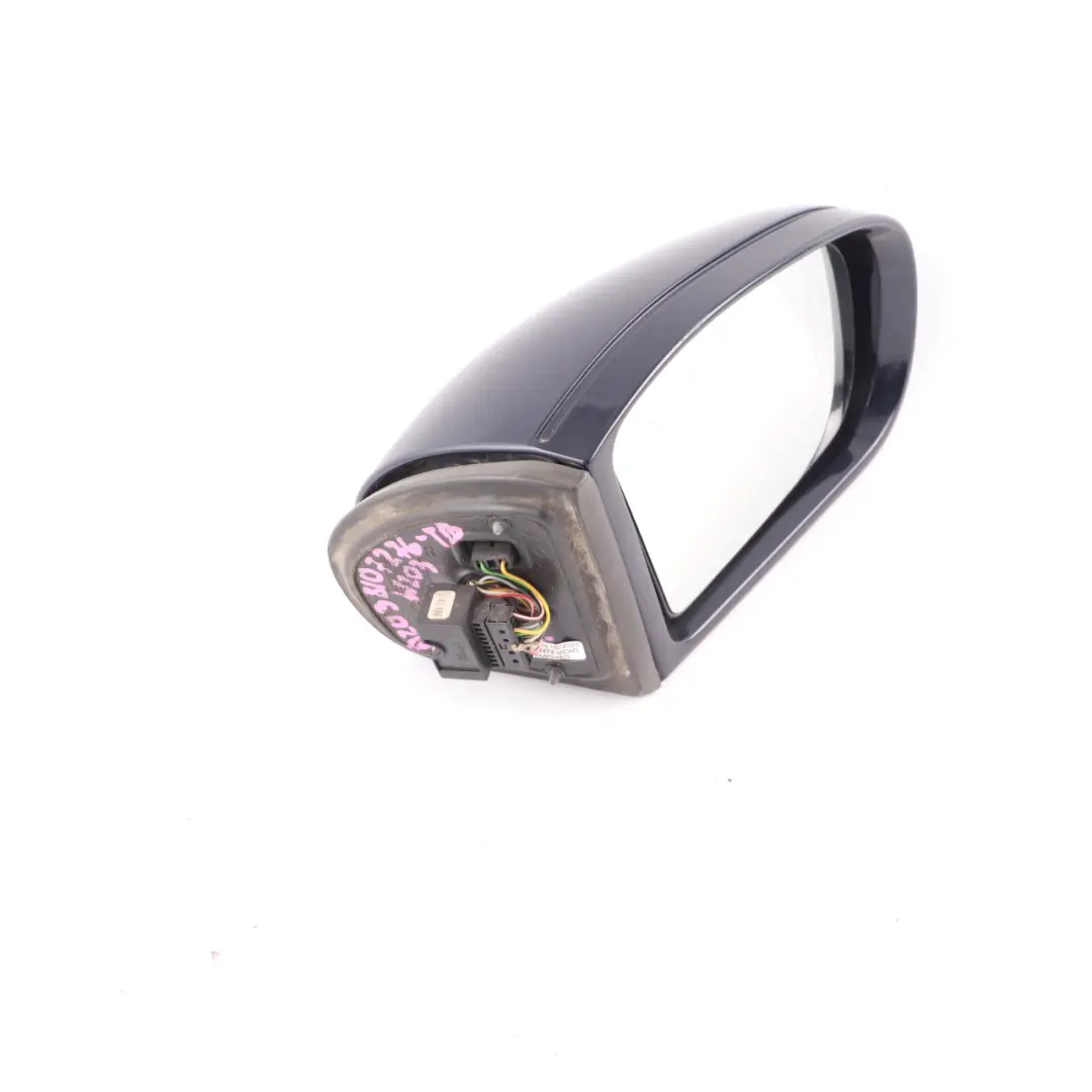 Wing Mirror Right O/S Door Auto Dip Folding Tanzanite Blue - 359 to Mercedes W203 with Part number A2038107276 Mercedes W203 Wing Mirror Right O/S Door Auto Dip Folding Tanzanite Blue - 359 - SKU rhd-A2038107276-TB - Part number A2038107276