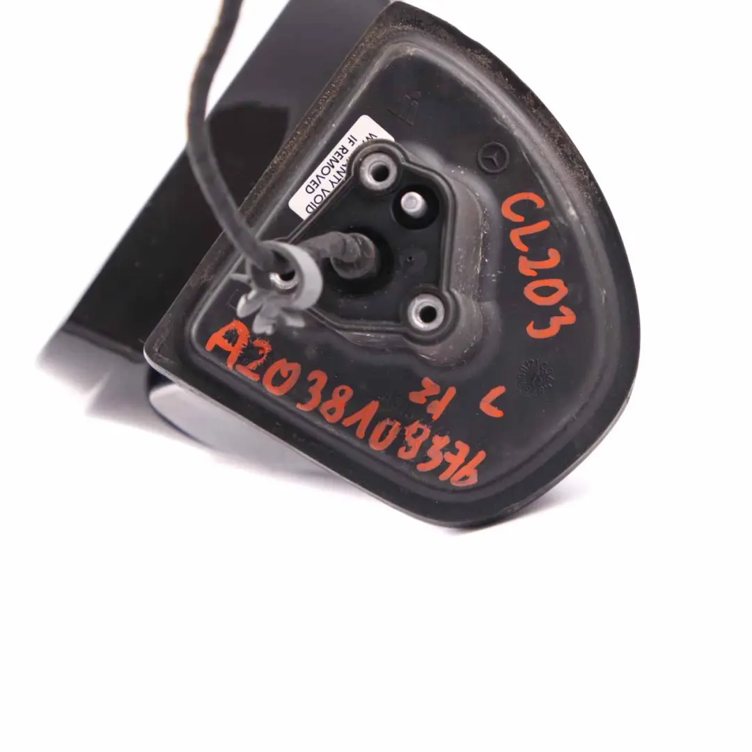 Wing Mirror Mercedes CL203 Power Fold Left Door Obsidian Black Metallic 197U to with Part number A2038109376 Wing Mirror Mercedes CL203 Power Fold Left Door Obsidian Black Metallic 197U - SKU rhd-A2038109376-OB - Part number A2038109376