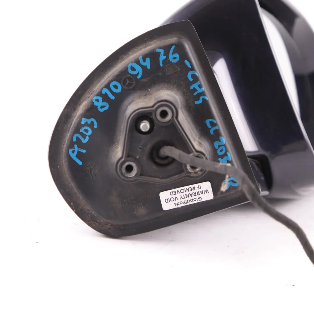 Wing Mirror Power Fold Right O/S Door Chromite Black to Mercedes CL203 with Part number A2038109476 Mercedes CL203 Wing Mirror Power Fold Right O/S Door Chromite Black - SKU rhd-A2038109476-CHS - Part number A2038109476