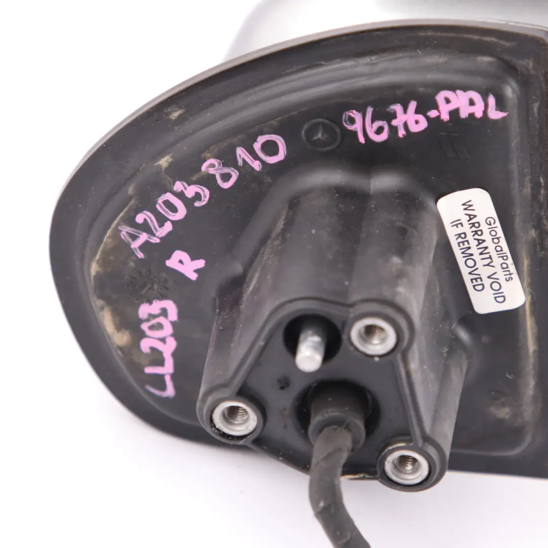 Wing Mirror Mercedes CL203 Auto Dip Power Fold Right Door Palladium Silver 792 to with Part number A2038109676 Wing Mirror Mercedes CL203 Auto Dip Power Fold Right Door Palladium Silver 792 - SKU rhd-A2038109676-PAL - Part number A2038109676