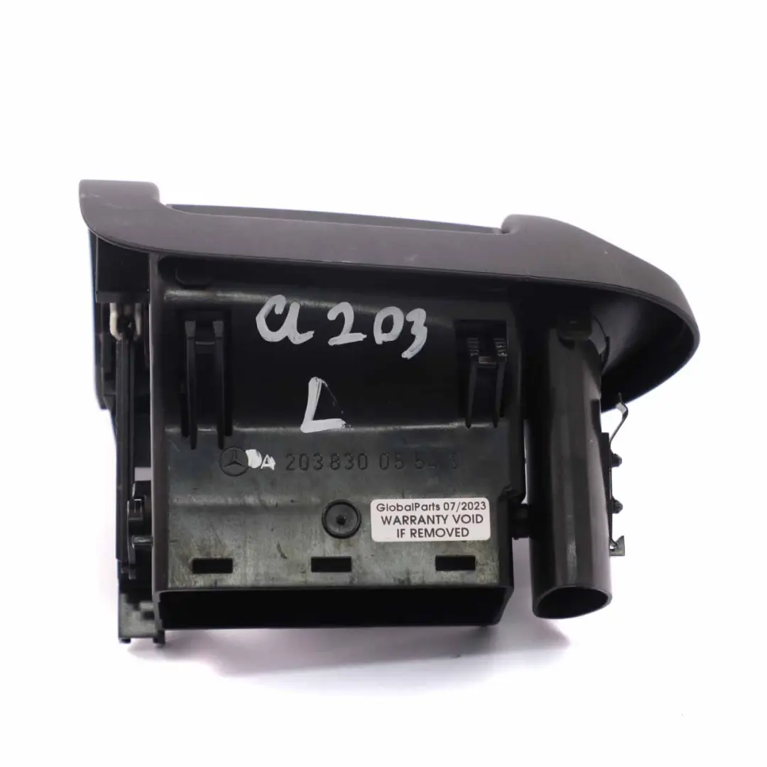 Grille Mercedes W203 Fresh Left N/S Vent Dashboard Black A2038300554 to Air with Part number A2038303154 Air Grille Mercedes W203 Fresh Left N/S Vent Dashboard Black A2038300554 - SKU rhd-A2038300554 - Part number A2038303154