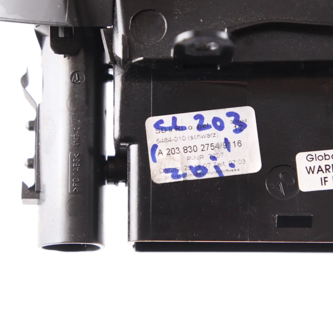 Mercedes W203 Fresh Air Grille Left N/S Vent Dashboard Nozzle Black A2038300554 - SKU rhd-A2038303154-2 - Part number A2038303154