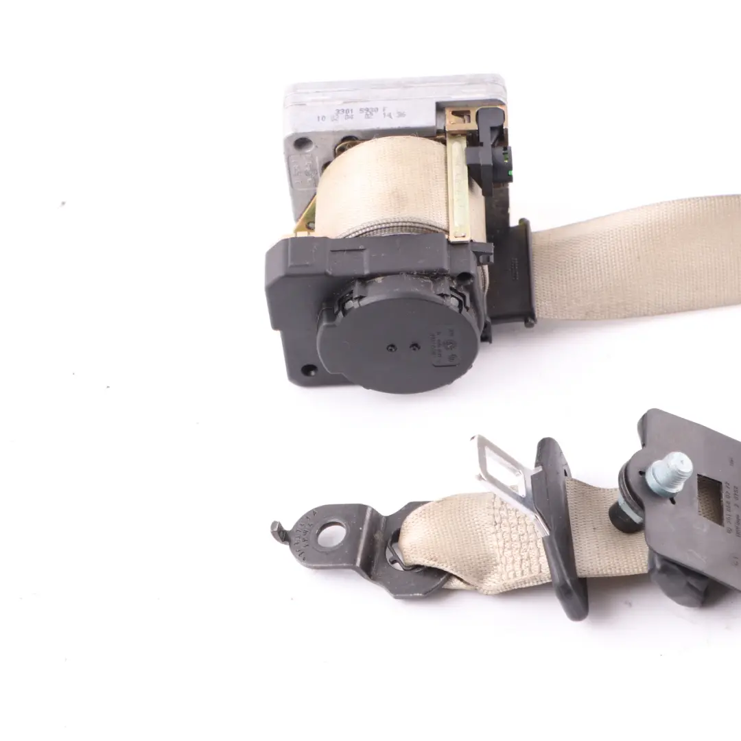 Seatbelt Front Right O/S Seat Safety Belt Beige to Mercedes W203 with Part number A2038601086 Mercedes W203 Seatbelt Front Right O/S Seat Safety Belt Beige - SKU rhd-A2038601086-2 - Part number A2038601086