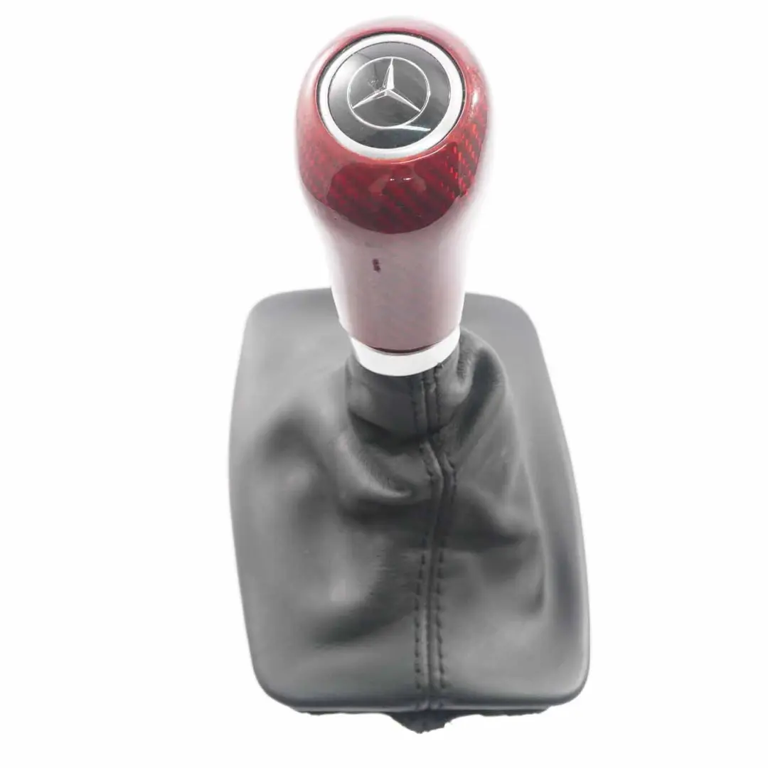 Mercedes W204 pomello del cambio automatico Paddles Set Rosso Carbon Look - SKU A2042677710-SET - Numero di parte A2042677710