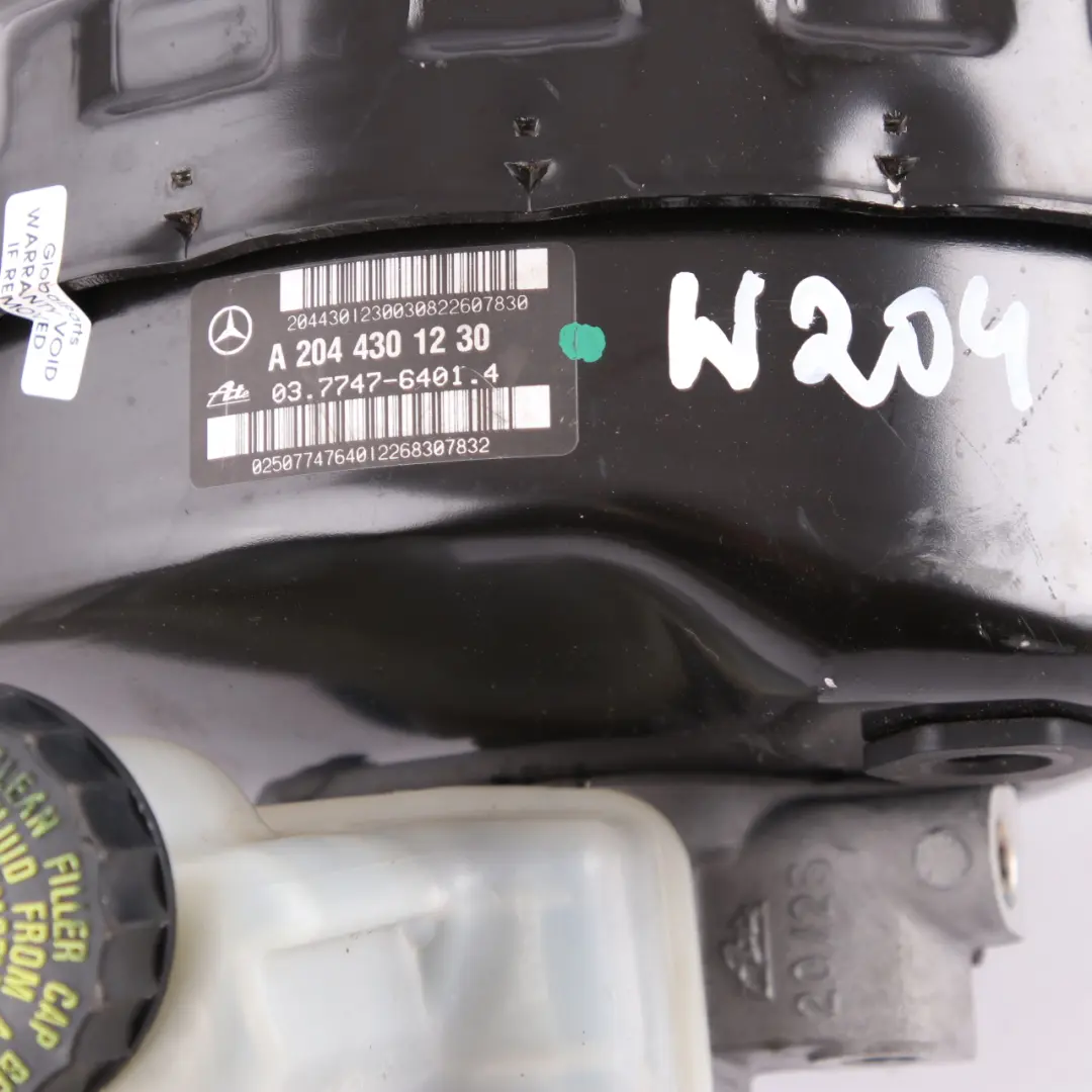 Mercedes C E W204 W207 Brake Booster Servo Master Cylinder - SKU rhd-A2044301230 - Part number A2044301230