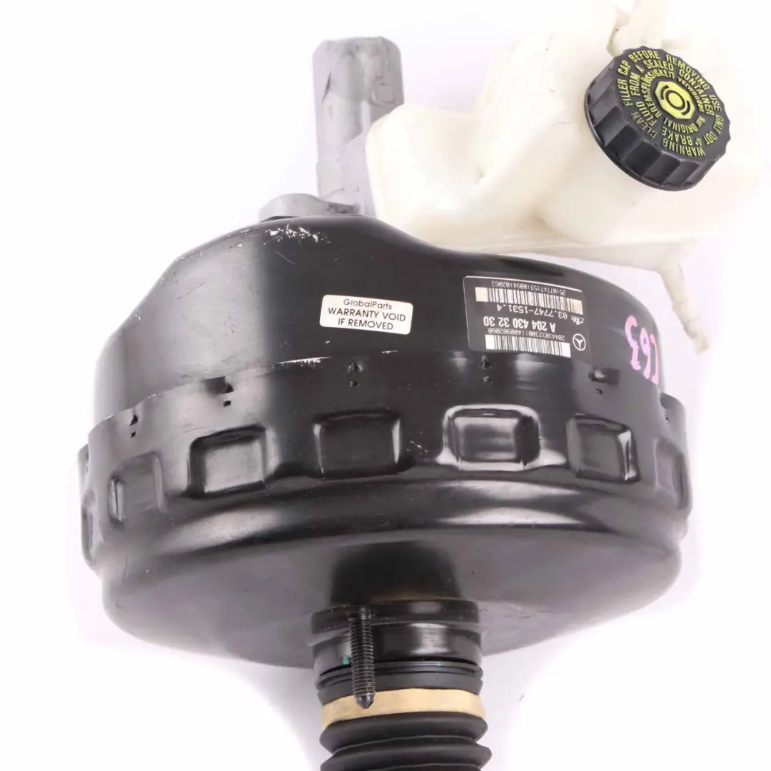 Brake Servo Mercedes W204 C 63 AMG Brake Master Cylinder Booster to with Part number A2044303230 Brake Servo Mercedes W204 C 63 AMG Brake Master Cylinder Booster - SKU rhd-A2044303230 - Part number A2044303230