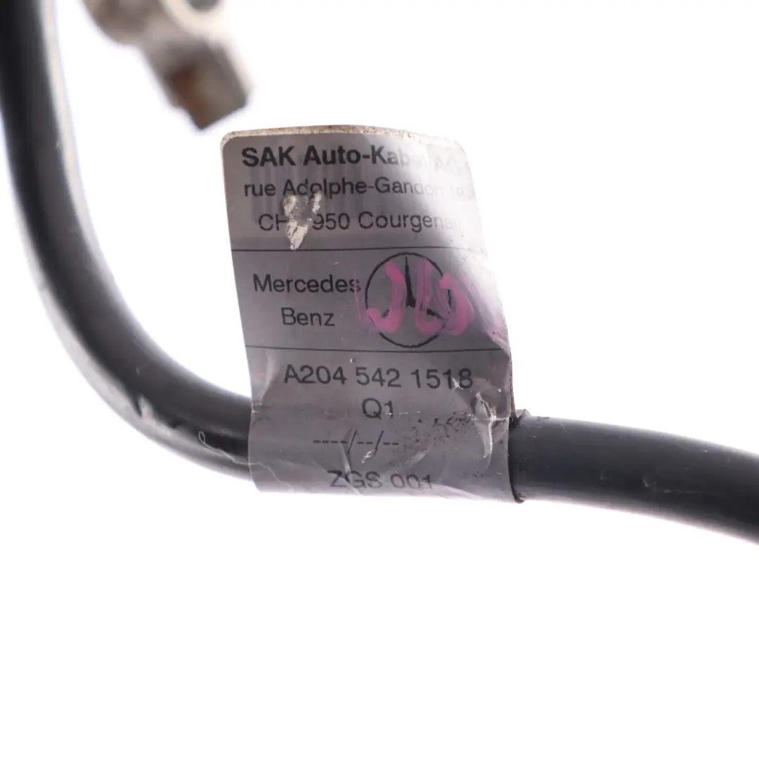 Negative Cable Battery Terminal Wiring A2045421518 to Mercedes W204 with Part number A1665420418 Mercedes W204 Negative Cable Battery Terminal Wiring A2045421518 - SKU rhd-A2045421518 - Part number A1665420418