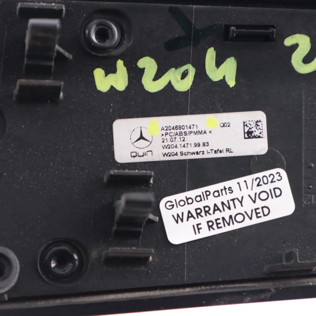 Dashboard Trim Cover Interior Frame Air Vent Black to Mercedes W204 with Part number A2046801471 Mercedes W204 Dashboard Trim Cover Interior Frame Air Vent Black - SKU rhd-A2046801471 - Part number A2046801471