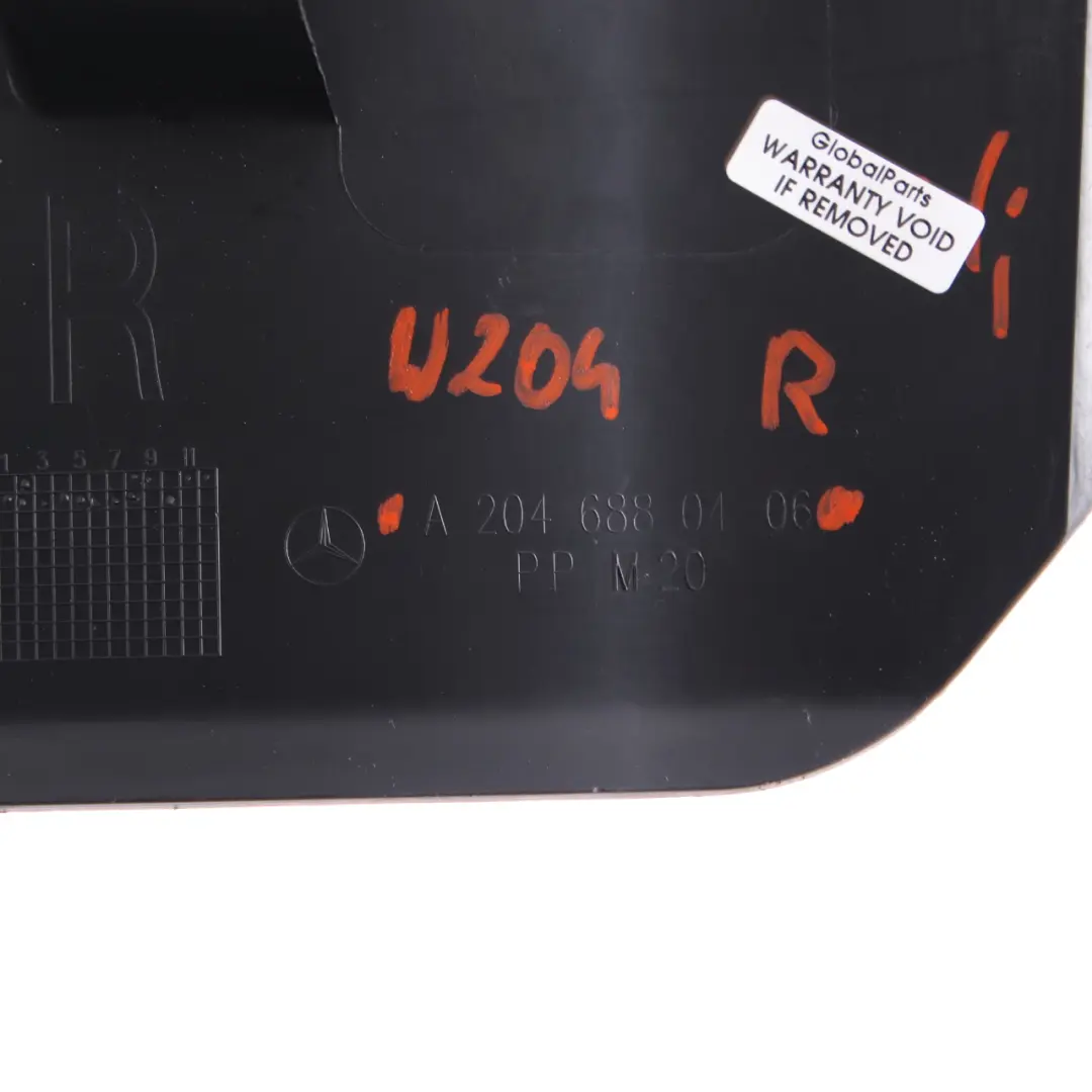 Foot Area Interior Trim Panel Cover Right O/S to Mercedes W204 with Part number A2046880406 Mercedes W204 Foot Area Interior Trim Panel Cover Right O/S - SKU rhd-A2046880406 - Part number A2046880406