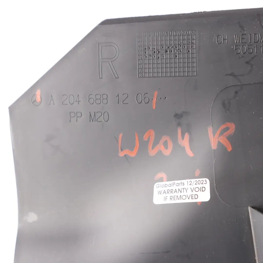 A-Pillar Front Lower Trim Panel Right O/S Cover Black to Mercedes W204 with Part number A2046881206 Mercedes W204 A-Pillar Front Lower Trim Panel Right O/S Cover Black - SKU rhd-A2046881206 - Part number A2046881206