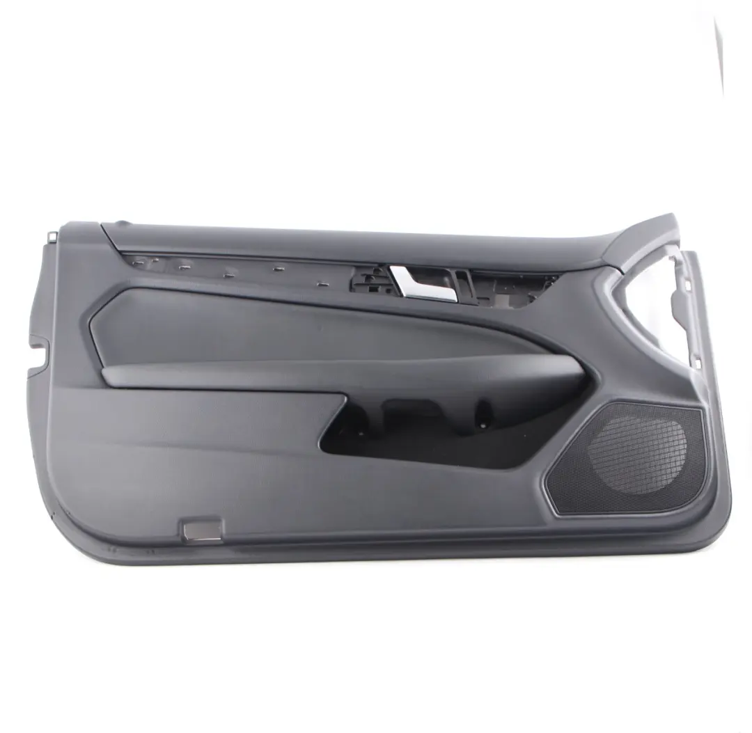 Mercedes C204 Door Card Front Left N/S Trim Panel Cover Black Leather - SKU rhd-A2047205563 - Part number A2047205563