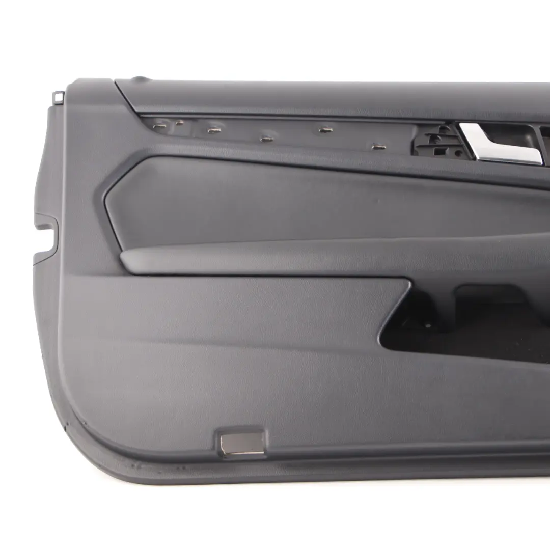 Mercedes C204 Door Card Front Left N/S Trim Panel Cover Black Leather - SKU rhd-A2047205563 - Part number A2047205563
