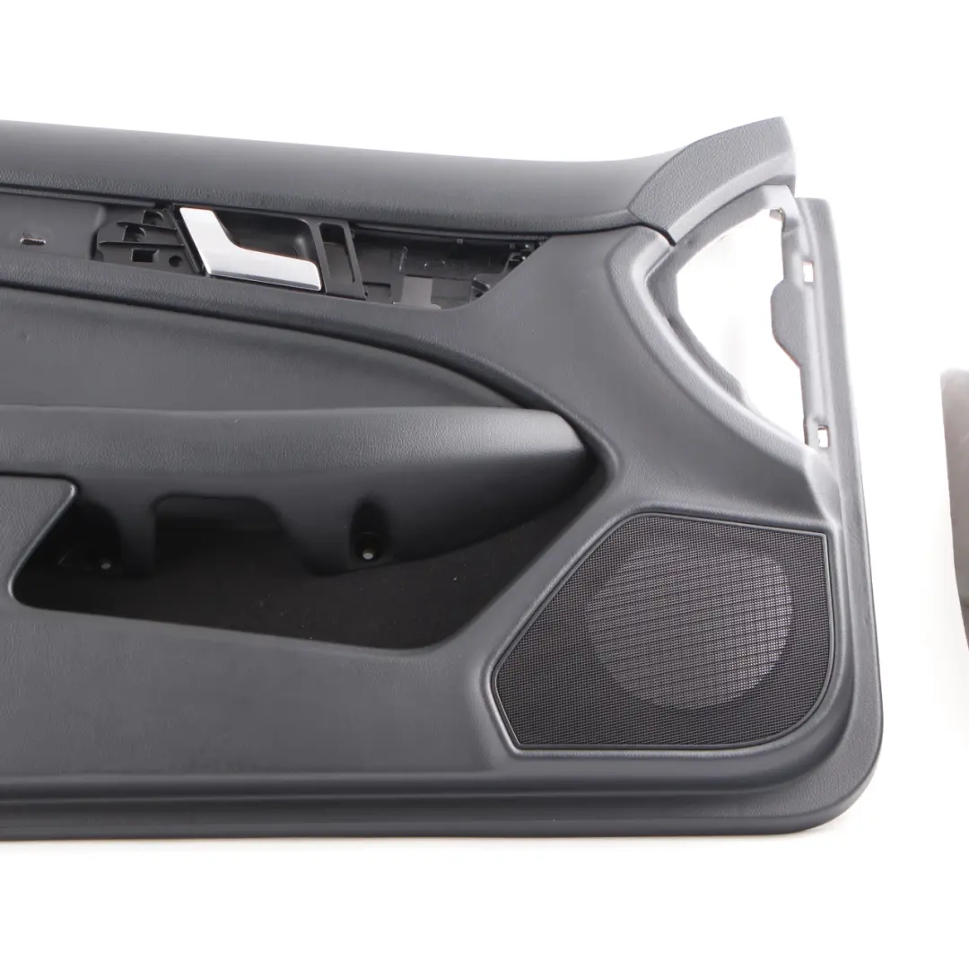 Mercedes C204 Door Card Front Left N/S Trim Panel Cover Black Leather - SKU rhd-A2047205563 - Part number A2047205563