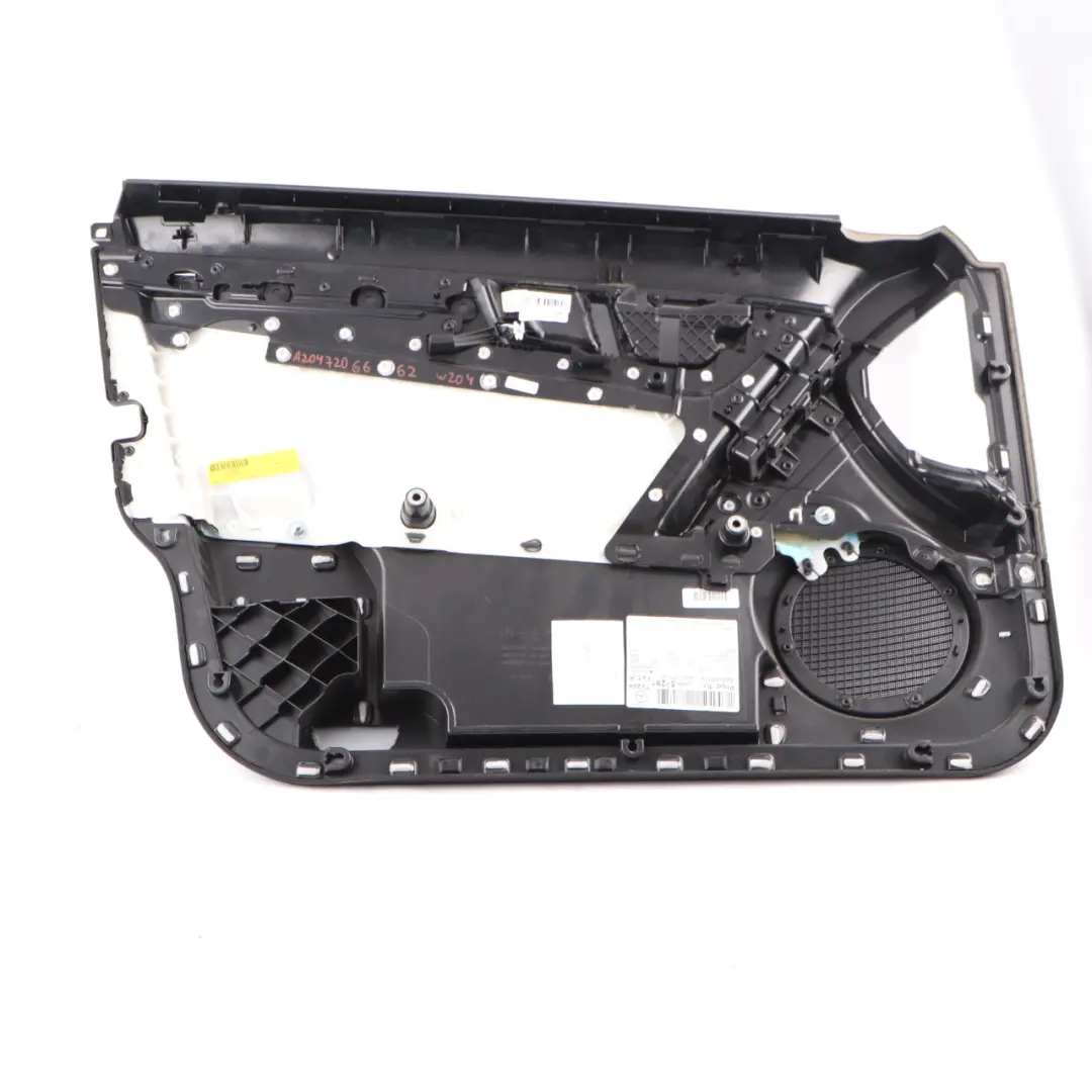 Mercedes W204 Front Right O/S Door Card Trim Panel Covering Black Cloth Fabric - SKU rhd-A2047206662 - Part number A2047206662