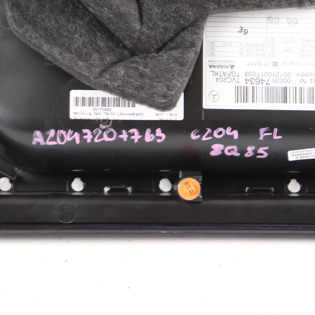 Door Card Front Left N/S Trim Panel Cover Beige Leather to Mercedes C204 with Part number A2047207763 Mercedes C204 Door Card Front Left N/S Trim Panel Cover Beige Leather - SKU rhd-A2047207763 - Part number A2047207763