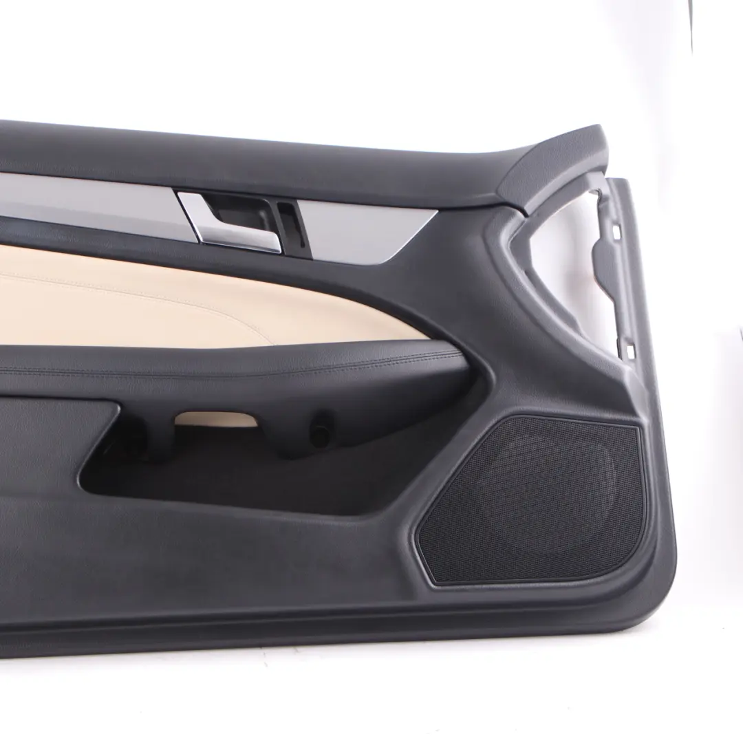 Mercedes C204 Door Card Front Left N/S Trim Panel Cover Beige Leather - SKU rhd-A2047207763 - Part number A2047207763