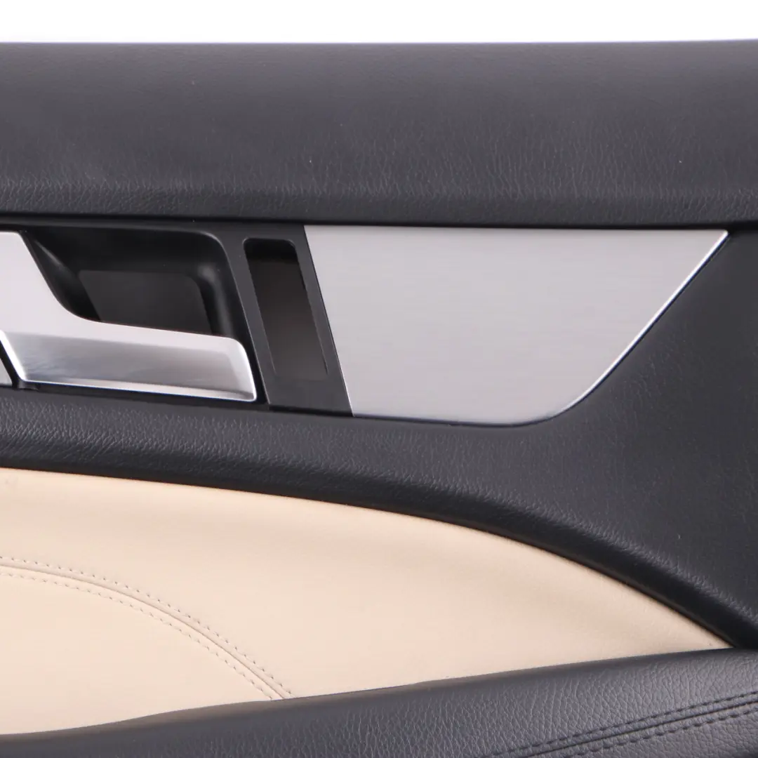 Door Card Front Left N/S Trim Panel Cover Beige Leather to Mercedes C204 with Part number A2047207763 Mercedes C204 Door Card Front Left N/S Trim Panel Cover Beige Leather - SKU rhd-A2047207763 - Part number A2047207763