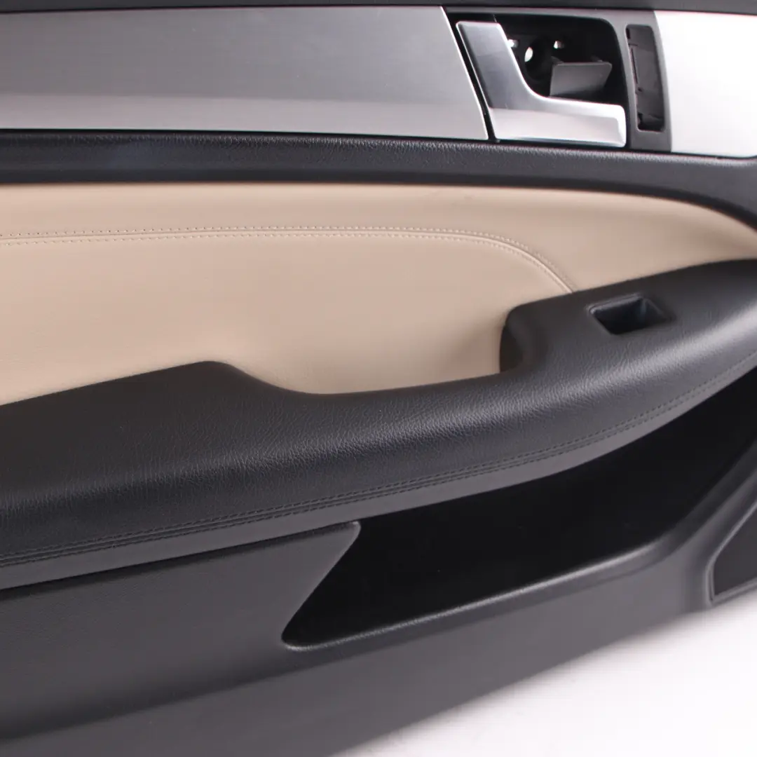 Mercedes C204 Door Card Front Left N/S Trim Panel Cover Beige Leather - SKU rhd-A2047207763 - Part number A2047207763