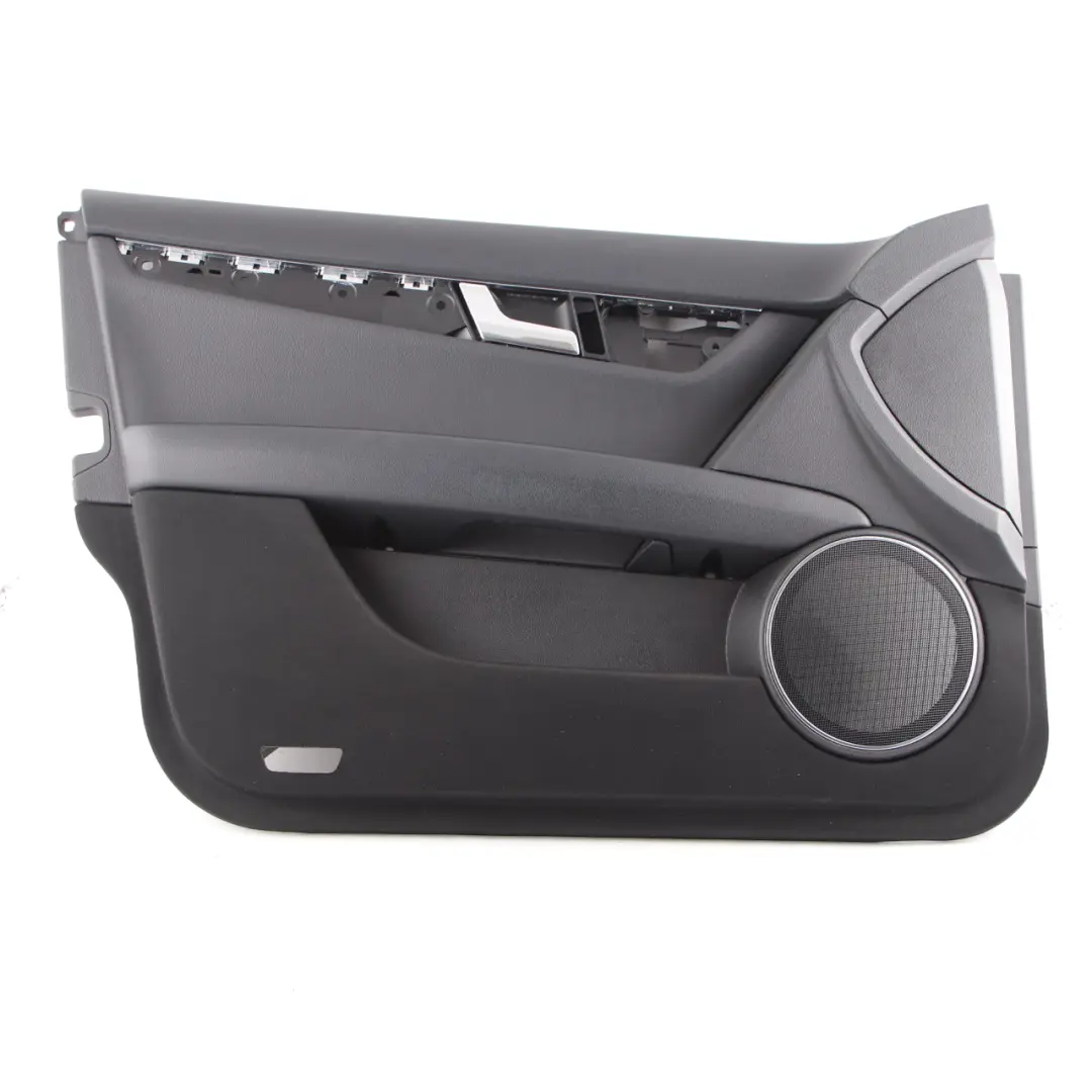  Mercedes-Benz C-Class W204 Front Left N/S Door Card Trim Panel Black Leather - SKU rhd-A2047208362 - Part number A2047208362