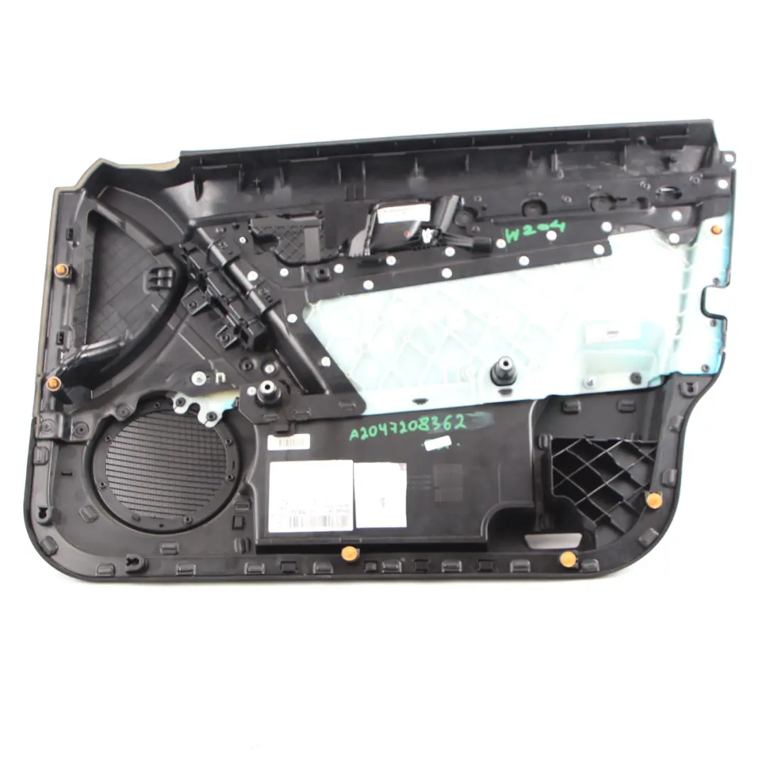  Mercedes-Benz C-Class W204 Front Left N/S Door Card Trim Panel Black Leather - SKU rhd-A2047208362 - Part number A2047208362