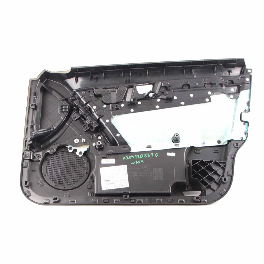 Front Left N/S Door Card Trim Panel Covering Black Cloth Fabric to Mercedes W204 with Part number A2047208370 Mercedes W204 Front Left N/S Door Card Trim Panel Covering Black Cloth Fabric - SKU rhd-A2047208370 - Part number A2047208370
