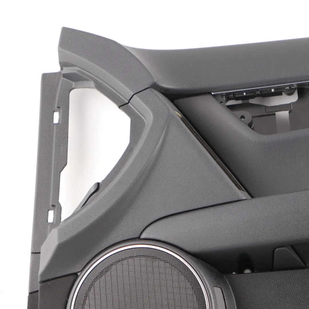 Mercedes W204 Front Right O/S Door Card Trim Panel Black Imitation Leather - SKU rhd-A2047208762 - Part number A2047208762