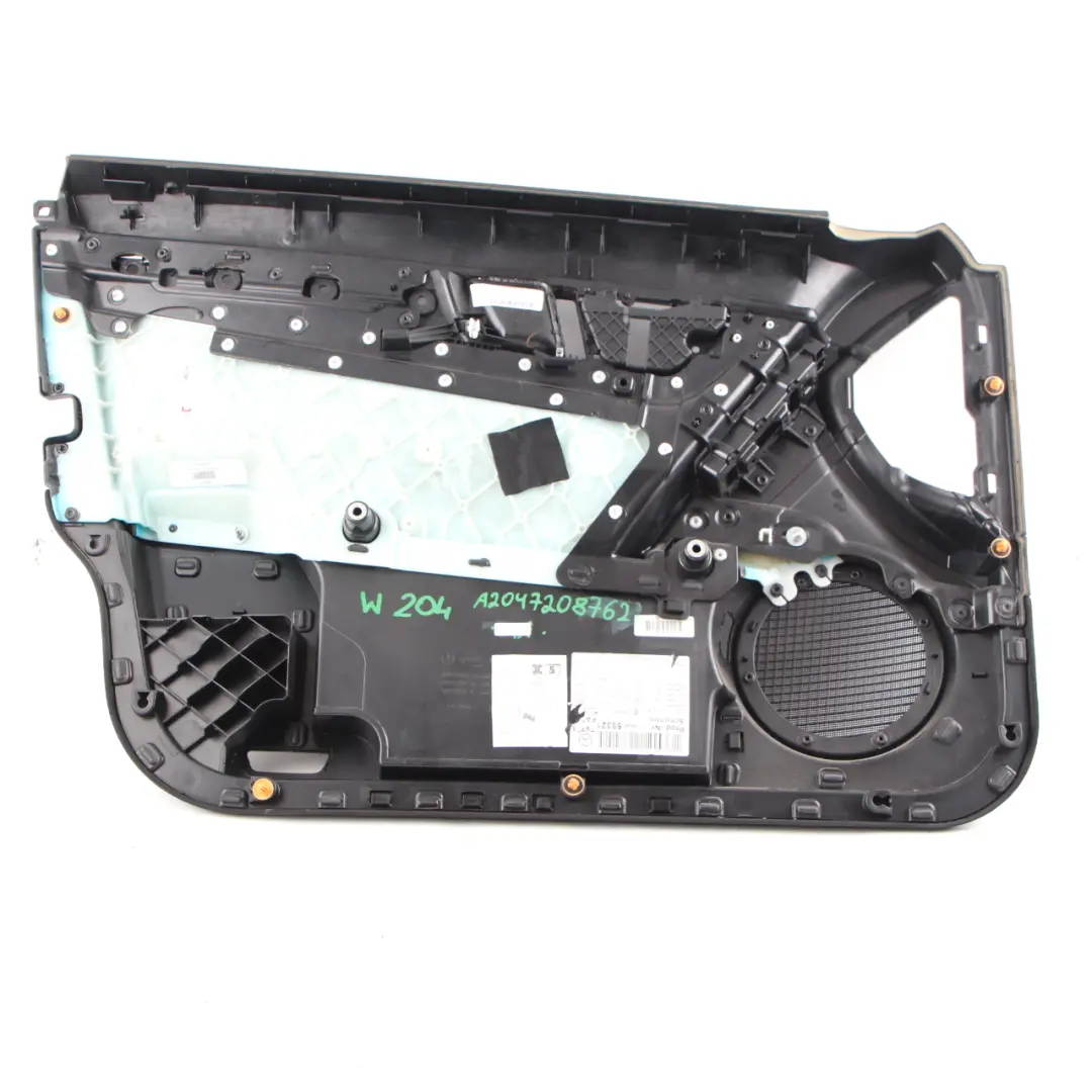 Front Right O/S Door Card Trim Panel Black Imitation Leather to Mercedes W204 with Part number A2047208762 Mercedes W204 Front Right O/S Door Card Trim Panel Black Imitation Leather - SKU rhd-A2047208762 - Part number A2047208762