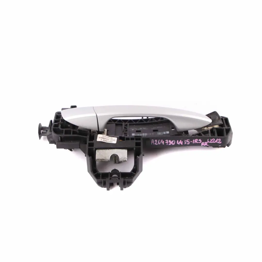 Mercedes W212 Door Handle Outside Rear Right O/S Iridium Silver Metallic 775 - SKU rhd-A2047304435-IRS - Part number A2047304435
