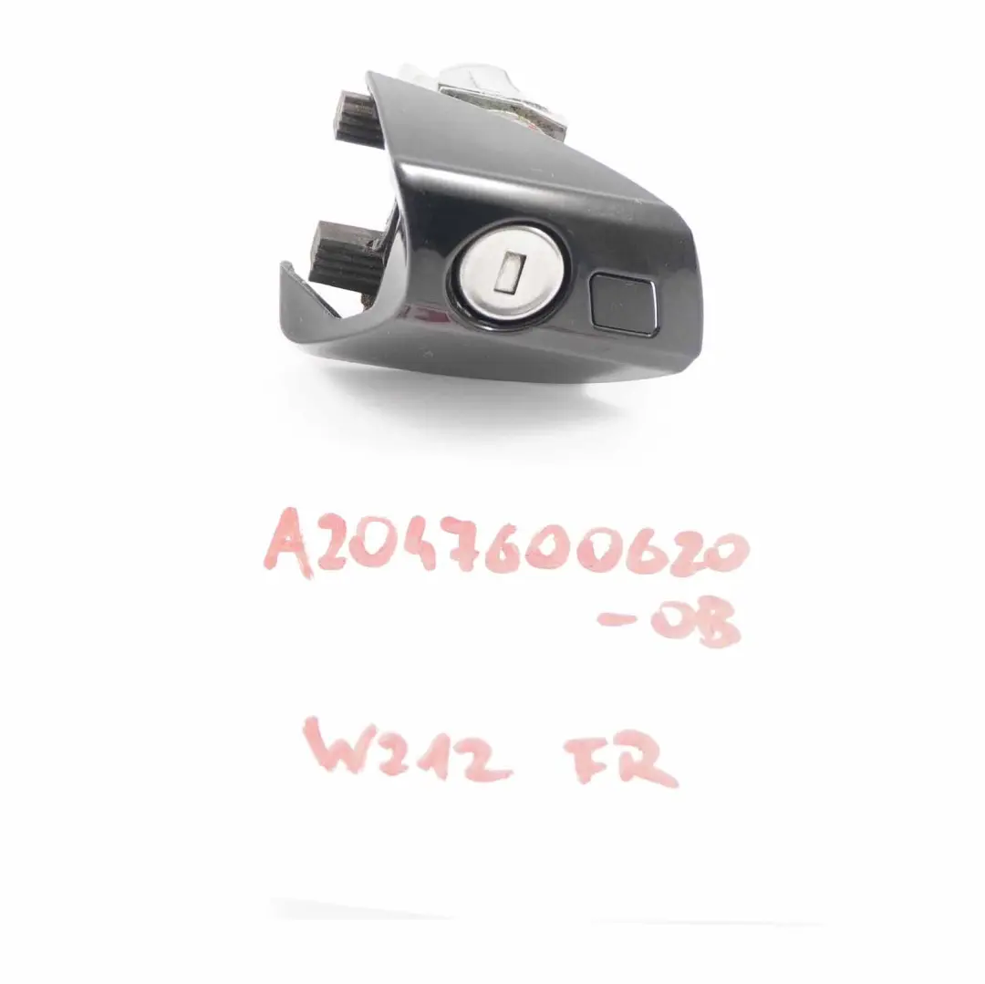 Lock Cylinder Driver's Door Latch Obsidian Black - 197 to Mercedes W212 with Part number A2047600620 Mercedes W212 Lock Cylinder Driver's Door Latch Obsidian Black - 197 - SKU rhd-A2047600620-OB - Part number A2047600620