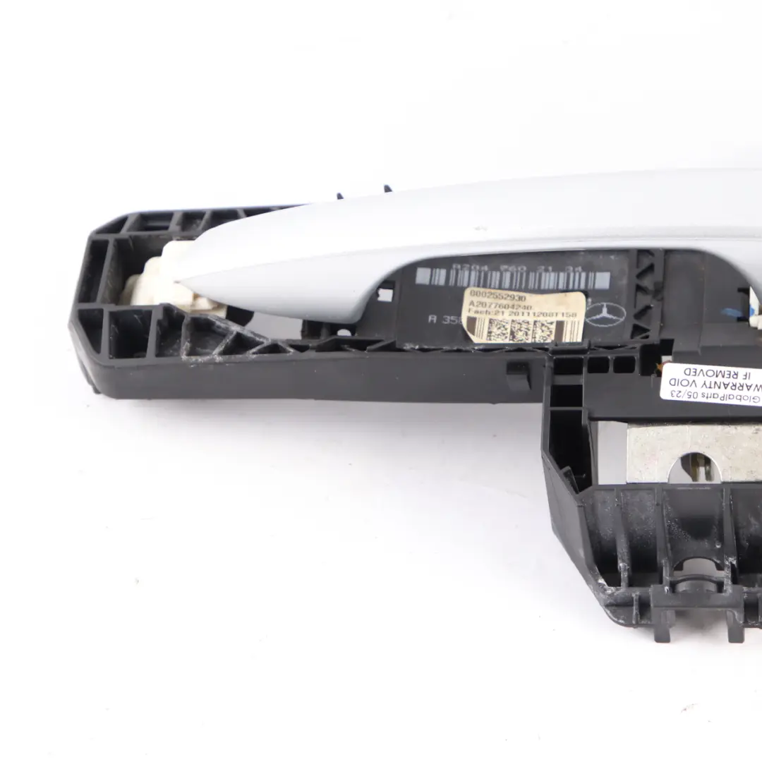 Mercedes W207 Door Handle Front Left N/S Iridium Bright Silver 775 A2077604240 - SKU rhd-A2047601134-IRS1 - Part number A2047601134